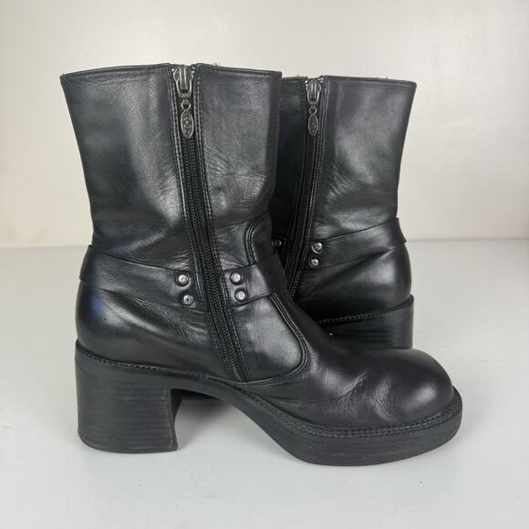 Harley-Davidson Women’s Howell 7" Harness Motorcycle Boot Black Size 8 1/2 - Picture 5 of 8
